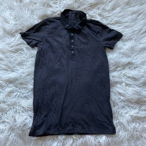 ALLSAINTS Reverse Collar Striped Polo‎